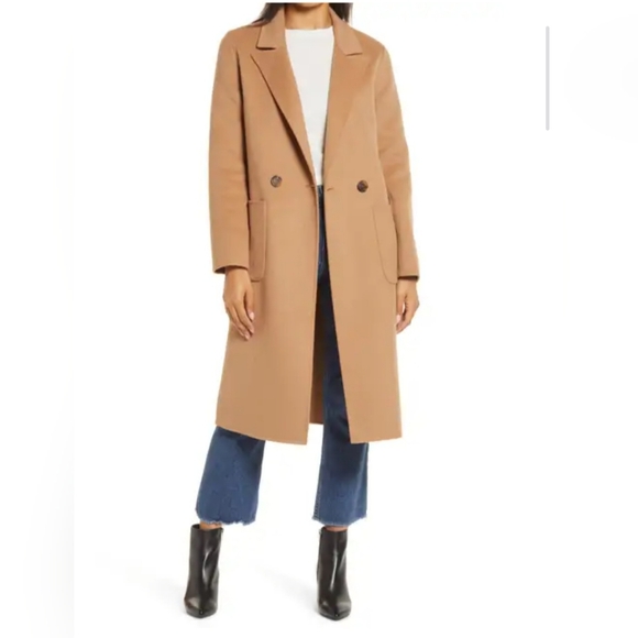 Halogen Jackets & Blazers - Halogen Camel double face wool coat